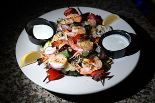 Shrimp Skewers Salad
