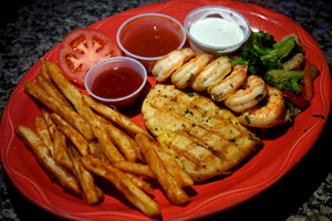 Grilled Chicken and Shrimp